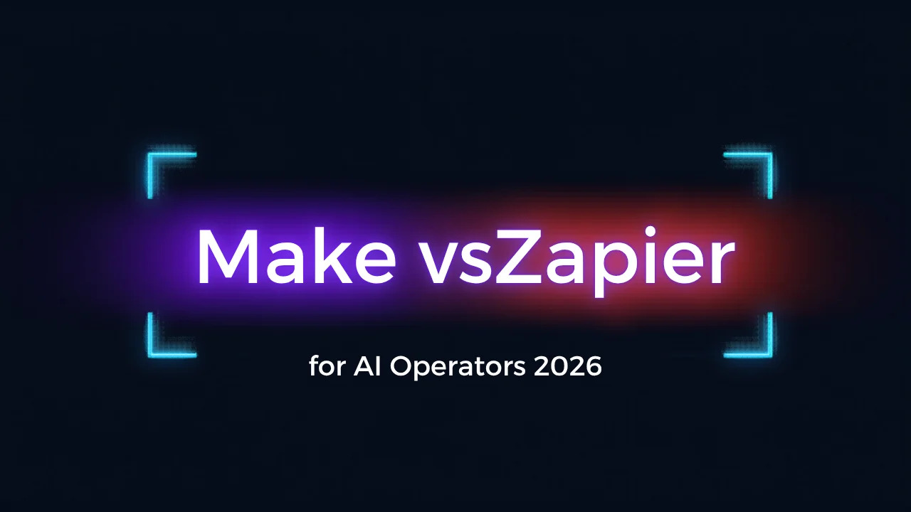 Make vs Zapier for AI Operators in 2026: An Updated Comparison