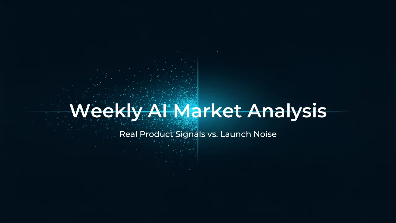Weekly AI Market Analysis: Real Product Signals vs. Launch Noise